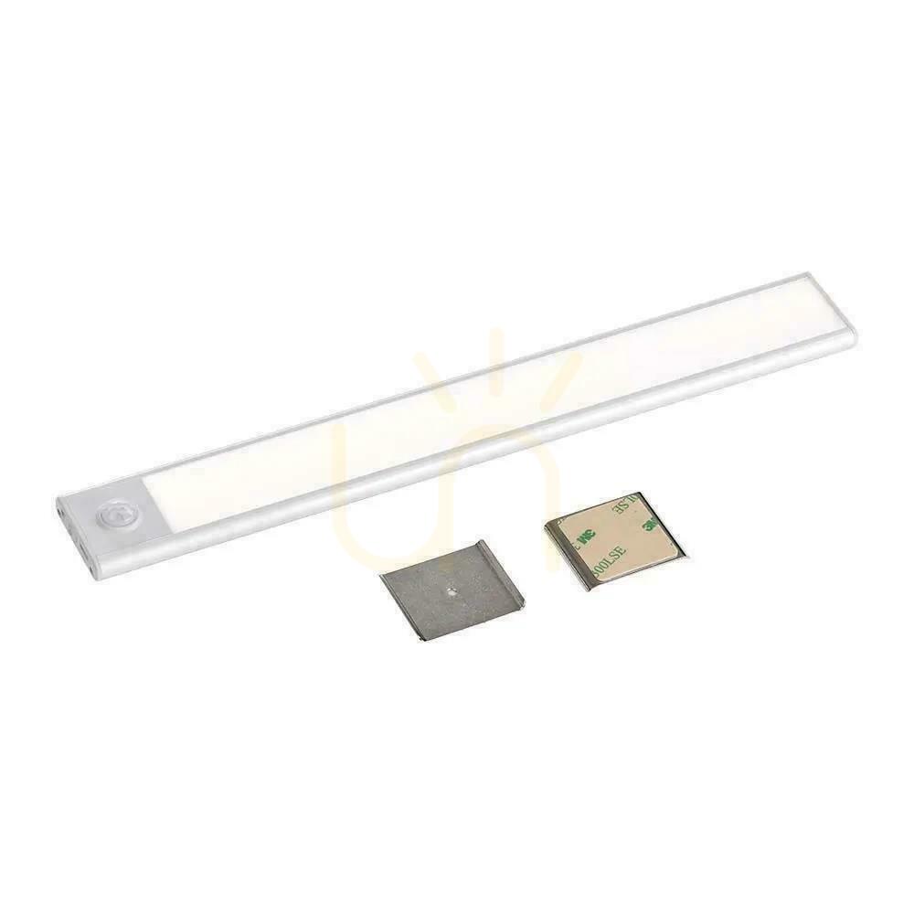 Afişa V-TAC 2W LED sub corp de iluminat argint senzor de mișcare încărcare USB 40cm VT-8142 3000K 160lm V-TAC 2W LED sub corp de iluminat argint senzor de mișcare încărcare USB 40cm VT-8142 3000K 160lm