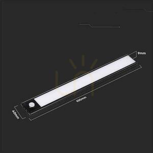 V-TAC 2.5W LED sub corp de iluminat negru senzor de mișcare încărcare USB 60cm VT-8143 4000K 260lm small 5