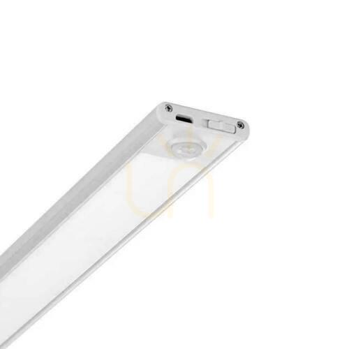 Verifica V-TAC 2.5W LED sub corp de iluminat argint senzor de mișcare încărcare USB 60cm VT-8143 3000K 260lm