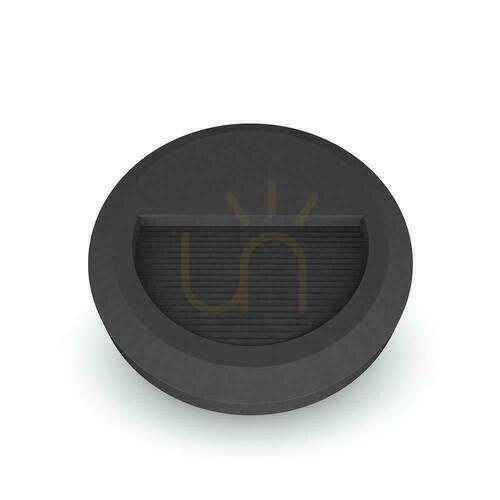 Verifica 2W LED V-TAC Corp de iluminat pentru scări Negru rotund 230V IP65 VT-1142 4000K 80lm