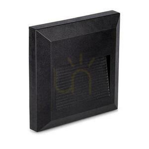 2W LED V-TAC Corp de iluminat pentru scări Black Square 230V IP65 VT-1152 4000K 70lm small 1