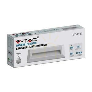 Corp de iluminat pentru scări 3W LED V-TAC dreptunghi alb 230V IP65 VT-1162 4000K 110lm small 3