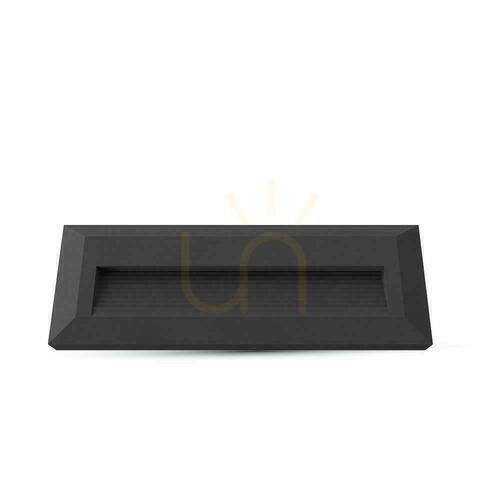 Verifica 3W LED V-TAC Corp de iluminat pentru scări negru dreptunghiular 230V IP65 VT-1162 3000K 110lm