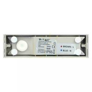 V-TAC 9W LED Wall Luminaire Top Down Gray IP65 VT-8056 4000K 850lm small 3