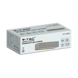 V-TAC 9W LED Wall Luminaire Top Down Gray IP65 VT-8056 4000K 850lm small 4