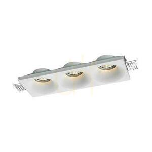 V-TAC 3xGU10 Corp de iluminat pentru tavan din gips alb 280x100 VT-11023 3 ani garanție small 0