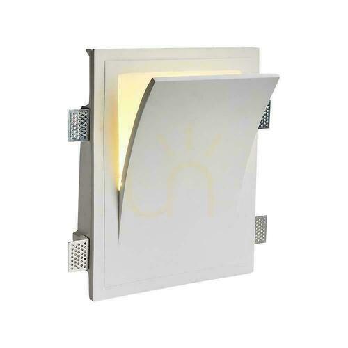 Verifica V-TAC Gypsum Luminaire Wall Mount E14 Alb 255x315 VT-11004 3 ani garanție