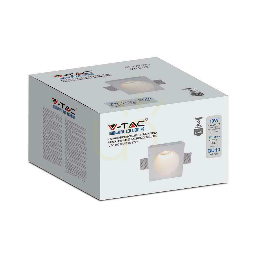 previzualizare Gypsum V-TAC GU10 Suport de perete 120x120 VT-11009 Garanție de 3 ani. Gypsum V-TAC GU10 Suport de perete 120x120 VT-11009 Garanție de 3 ani.