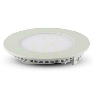 Panou LED V-TAC Premium Downlight 6W rotund fi120 VT-607 2700K 490lm small 1