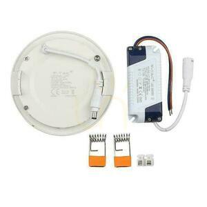 Panou LED V-TAC Premium Downlight 6W rotund fi120 VT-607 2700K 490lm small 3