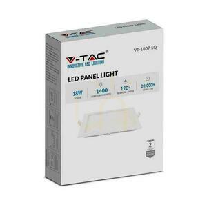 V-TAC Premium LED Downlight Panel 18W Square 225x225 VT-1807 6400K 1400lm small 2