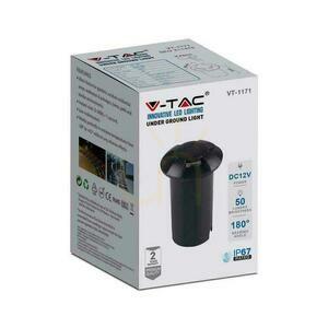 Corp de iluminat încastrat în sol V-TAC VT-1171 LED 1 W, negru, cu iluminare în 4 direcții, IP67, 6400 K small 2