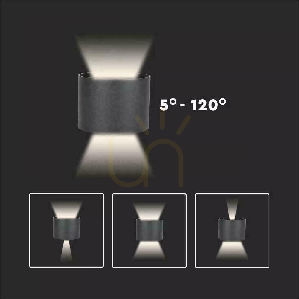 previzualizare Corp de iluminat de perete 6W V-TAC sus jos reglabil alb rotund IP65 Bridgelux VT-756-W 3000K 700lm Corp de iluminat de perete 6W V-TAC sus jos reglabil alb rotund IP65 Bridgelux VT-756-W 3000K 700lm