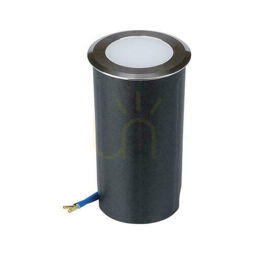 Verifica V-TAC 1W LED argintiu IP67 VT-1151 3000K 51lm Grădină de pământ, plafon de podea Corp de iluminat.