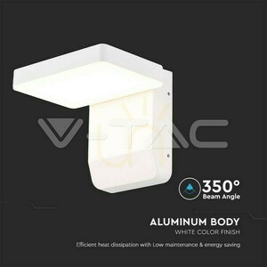 Aplică de exterior V-TAC VT-11020 albă LED 17 W 3000 K 2520 lm small 8