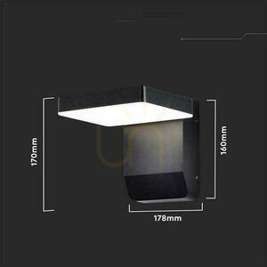 V-TAC 17W LED proiector de fațadă Lumină neagră IP65 VT-11020 3000K 2580lm small 4