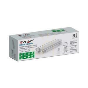 V-TAC 3W LED Lumina de evacuare de urgență 4 pictograme, buton TEST, control RF VT-997 6400K 120lm 3 ani garanție small 2