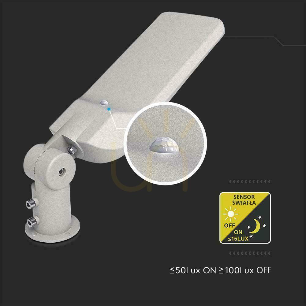 Verifica V-TAC SAMSUNG CHIP LED corp de iluminat stradal cu control și senzor de lumină 150W 120Lm/W VT-169ST-S 6500K 16500lm 5 ani garanție V-TAC SAMSUNG CHIP LED corp de iluminat stradal cu control și senzor de lumină 150W 120Lm/W VT-169ST-S 6500K 16500lm 5 ani garanție
