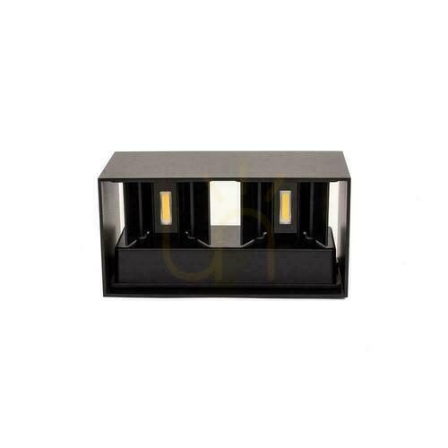 Verifica V-TAC 24W LED Wall Luminaire Top Bottom IP65 Black VT-8125-B-N 4000K 2720lm.