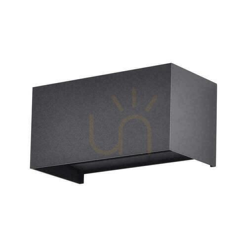 Verifica V-TAC 24W LED Wall Luminaire Top Bottom IP65 Black VT-8125-B-N 4000K 2720lm.