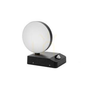 Proiector fațadă corp de iluminat V-TAC 17W LED senzor de mișcare rotund negru IP65 VT-11020S 4000K 2520lm small 1