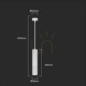 Pendul V-TAC GU10 negru din aluminiu 55x300mm VT-976-300-B, garanție 3 ani 5 Pendul V-TAC GU10 negru din aluminiu 55x300mm VT-976-300-B, garanție 3 ani small 5