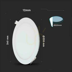 V-TAC Premium LED Downlight Panel 22W Round fi240 VT-2207RD-N 4000K 2265lm. small 5