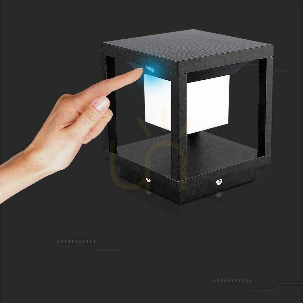 Afişa Garden Pole Solar V-TAC 2W LED senzor de mișcare IP65 negru VT-11022 3000K 90lm 3 ani garanție Garden Pole Solar V-TAC 2W LED senzor de mișcare IP65 negru VT-11022 3000K 90lm 3 ani garanție
