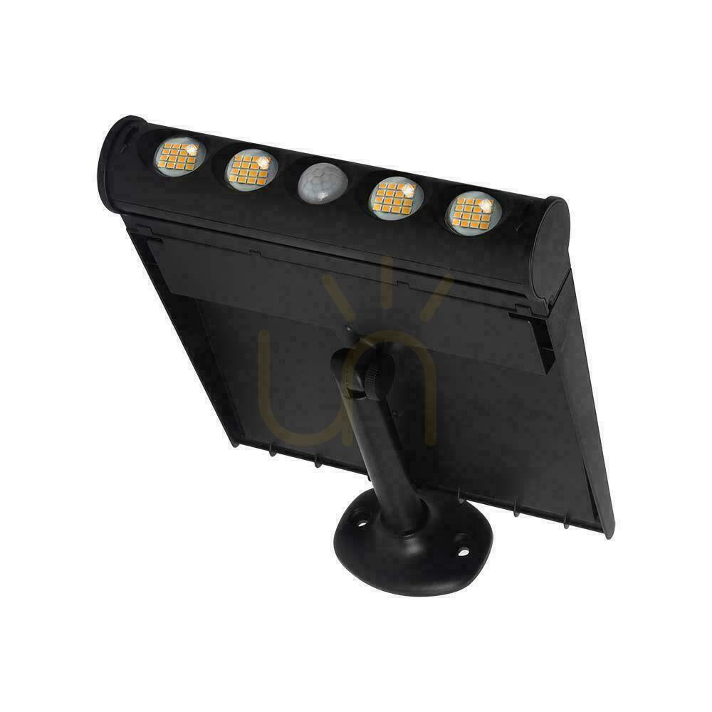 Vedere Proiector solar 8W LED negru 8in1 senzor de mișcare IP65 V-TAC VT-11108 4000K 950lm Proiector solar 8W LED negru 8in1 senzor de mișcare IP65 V-TAC VT-11108 4000K 950lm