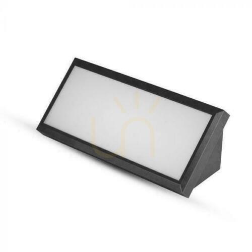 Verifica V-TAC 12W LED lamelar de perete negru IP65 VT-8054 3000K 1250lm.