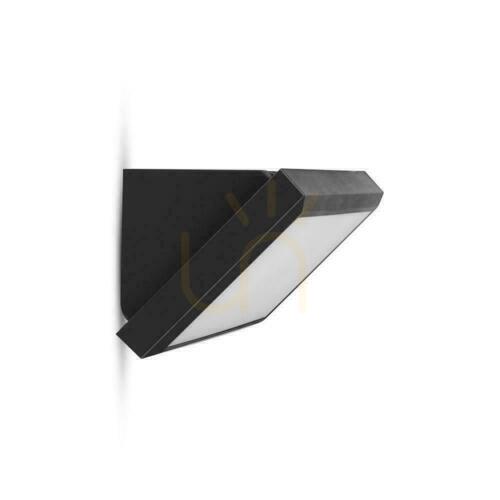 Verifica V-TAC 12W LED lamelar de perete negru IP65 VT-8054 4000K 1250lm.