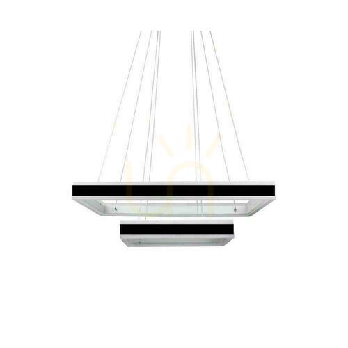 Verifica V-TAC 100W lumina moale candelabru pandantiv LED Luminaire Dimmable negru VT-101-2D-B-N 3000K 6300lm 3 ani garanție