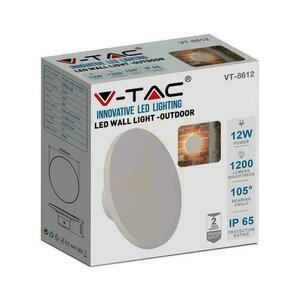 Lampă de perete 12W V-TAC alb rotund IP65 VT-8612W-RD 4000K 1400lm. small 2