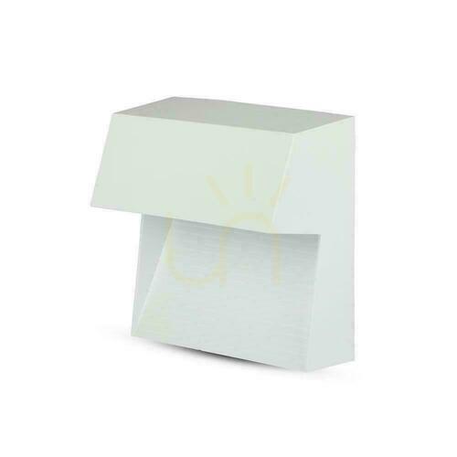 Verifica Montare pe perete 3W LED V-TAC alb pătrat 230V IP65 VT-1172-W-N 4000lm 300lm
