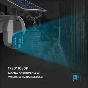 V-TAC WiFi WiFi HD SMART Solar PTZ IR Cameră de exterior Negru VT-11024 small 6