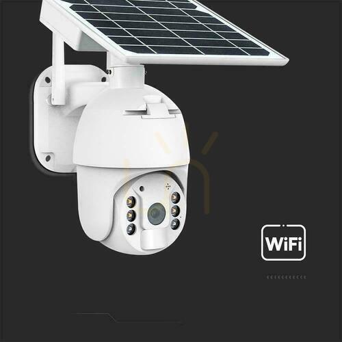 Verifica V-TAC WiFi HD SMART Solar PTZ Cameră de exterior IR Alb VT-11024