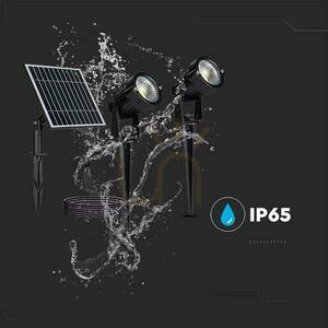 LED V-TAC Solar Driven Garden Ground Luminaire Set 2x1.2W IP65 VT-11031 3000K 90lm 3 ani garanție small 6
