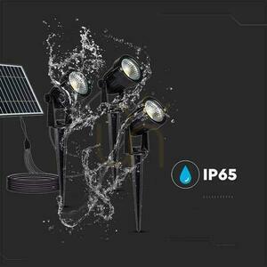 LED V-TAC Solar Driven Garden Ground Luminaire Set 3x1.2W IP65 VT-11032 3000K 50lm 3 ani garanție small 6
