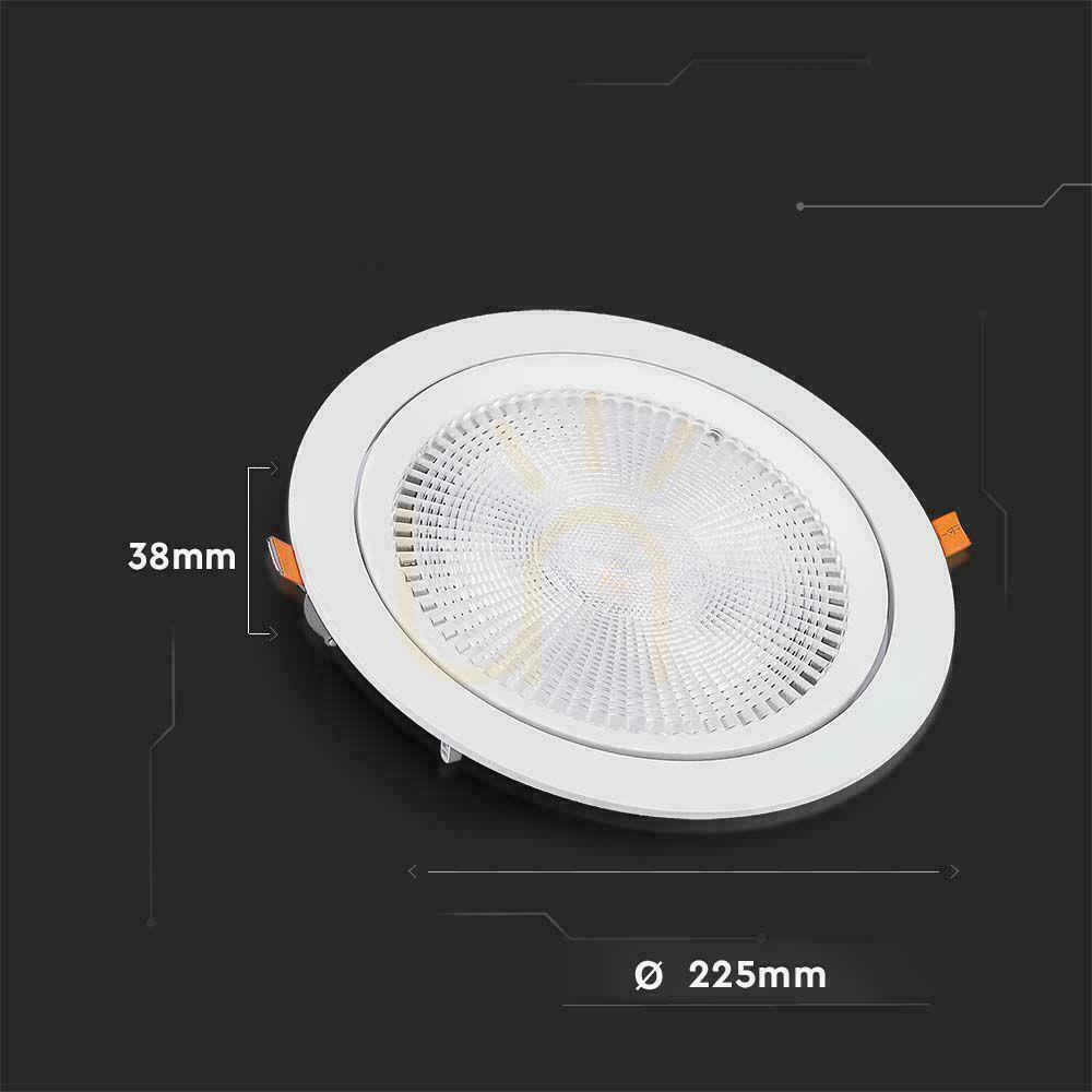 Verifica V-TAC LED Downlight SAMSUNG CHIP 30W Moving VT-2-30 4000K 2970lm 5 ani garanție. V-TAC LED Downlight SAMSUNG CHIP 30W Moving VT-2-30 4000K 2970lm 5 ani garanție.
