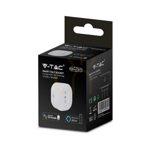 Verifica V-TAC SMART Plug WiFi Smart Nest 3680W Amazon Alexa Google Home VT-5175