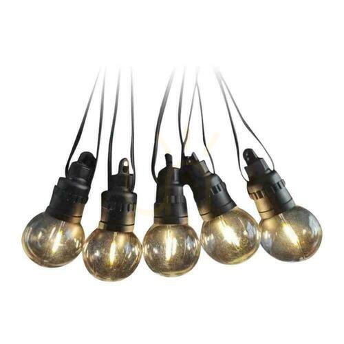 Verifica Solar Garden Girland cu telecomandă V-TAC 12 metri 10 becuri 0.5W IP44 VT-70512 3000K 300lm