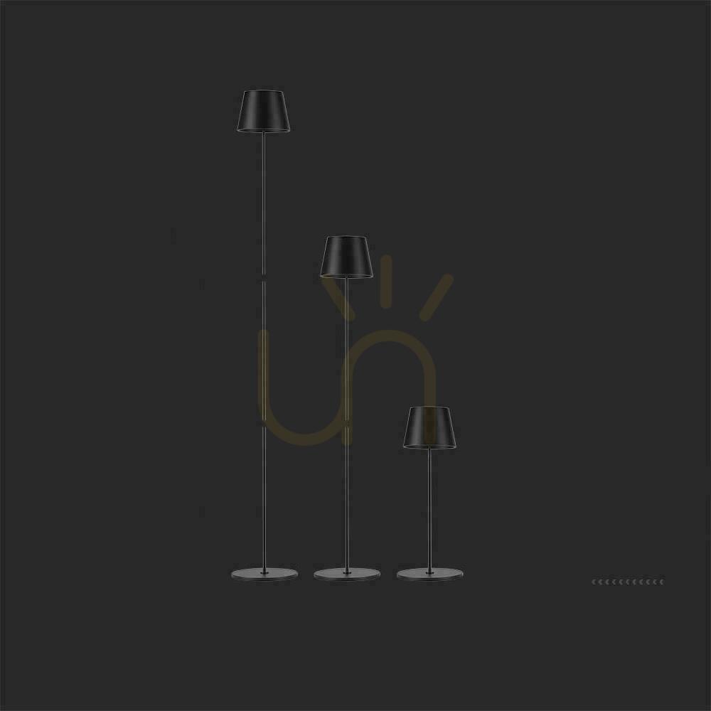 Vedere V-TAC 4W LED lampă de podea negru IP54 reîncărcabilă VT-7544 3000K 300lm. V-TAC 4W LED lampă de podea negru IP54 reîncărcabilă VT-7544 3000K 300lm.