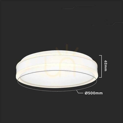 Verifica Plafond V-TAC 42W LED TRIAC 3in1 Alb rotund fi.50cm VT-7758-W 4000K 4400lm