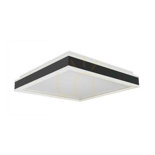 Verifica V-TAC 38W LED TRIAC Plafond 3in1 negru pătrat 40x40cm VT-7757-B 4000K 4000lm