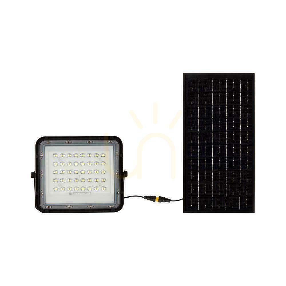 Verifica V-TAC 10W Solar LED proiector telecomandă, AUTO, temporizator, IP65 negru VT-80W 6400K 800lm V-TAC 10W Solar LED proiector telecomandă, AUTO, temporizator, IP65 negru VT-80W 6400K 800lm