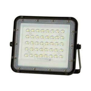 V-TAC 10W Solar LED proiector telecomandă, AUTO, temporizator, IP65 negru VT-80W 4000K 800lm. small 1