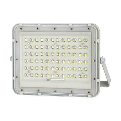 Verifica V-TAC 15W Solar LED proiector telecomandă, AUTO, temporizator, IP65 alb VT-120W-W 6400K 1200lm