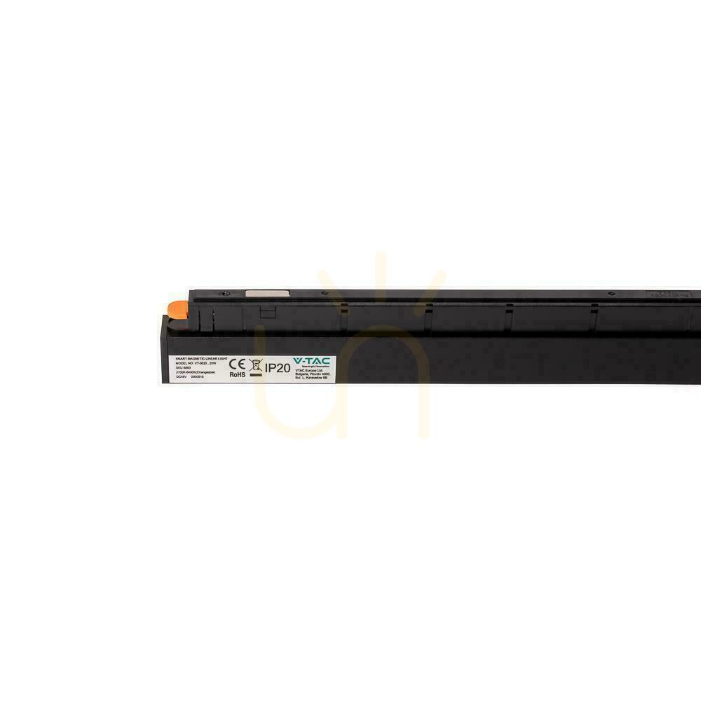previzualizare SMART 48V V-TAC 20W LED CCT 90st SMART WiFi TRACKLIGHT corp de iluminat pentru autobuz Negru VT-3620 2700K-6400K 2100lm 3 ani garanție SMART 48V V-TAC 20W LED CCT 90st SMART WiFi TRACKLIGHT corp de iluminat pentru autobuz Negru VT-3620 2700K-6400K 2100lm 3 ani garanție