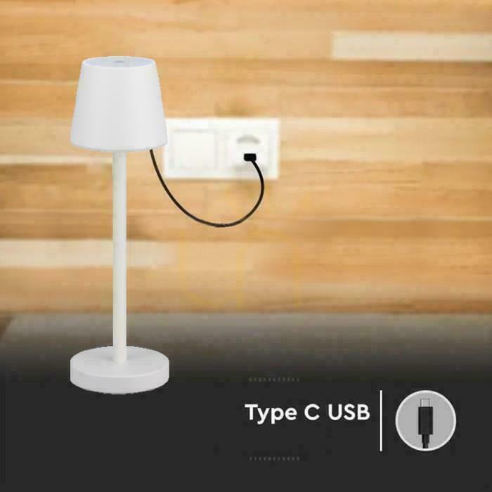 Spectacol V-TAC 3W LED Lampă de noptieră cu funcție de încarcare și reglabilă alb VT-7703 4000K 70lm. V-TAC 3W LED Lampă de noptieră cu funcție de încarcare și reglabilă alb VT-7703 4000K 70lm.