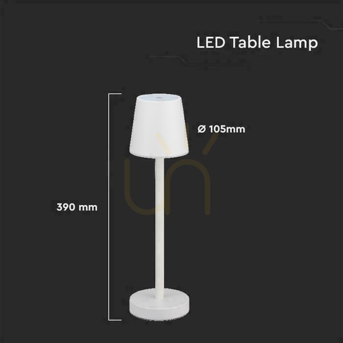 Vedere V-TAC 3W LED Lampă de noptieră cu funcție de încarcare și reglabilă alb VT-7703 4000K 70lm. V-TAC 3W LED Lampă de noptieră cu funcție de încarcare și reglabilă alb VT-7703 4000K 70lm.